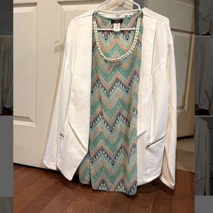 White Cato Casual Sportswear Blazer!! 🤍✨